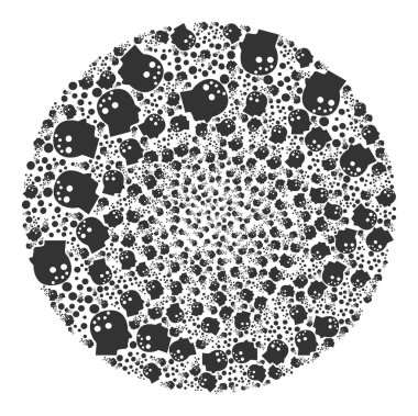 Hayal gücü Simgesi Küre Kümesi Mozaiği