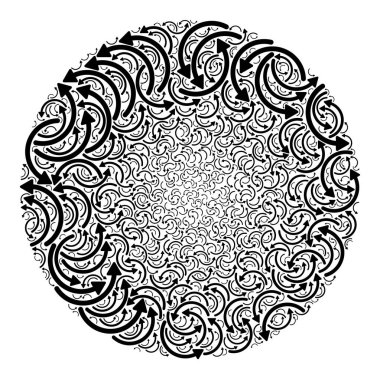 CCW Simge Yuvarlak Kabarcık Kolajını Döndür