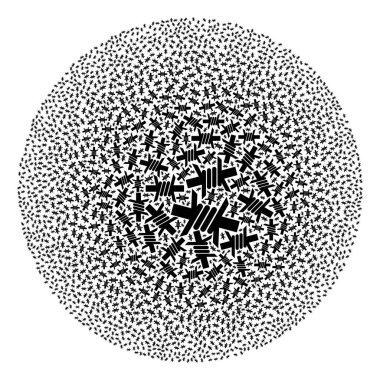 Dikenli Tel Simge Küre Kolajı