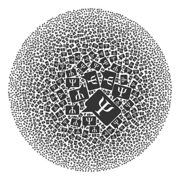 Förslag Molnikonen runt Globula Collage — Stock vektor