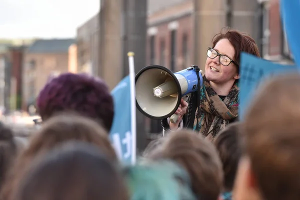 Bristol Maart 2015 Demonstranten Marcheren Tijdens Een Rally Ter Ondersteuning — Stockfoto