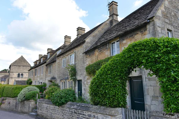 Calle Estrecha Hermoso Casco Antiguo Saber Histórica Ciudad Bradford Avon —  Fotos de Stock