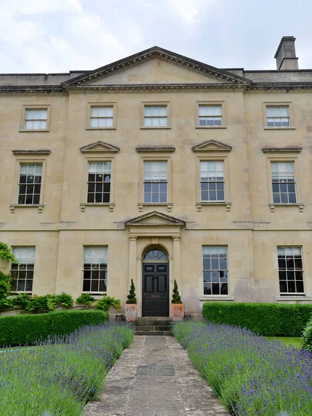 Exterior Wall Entrance English Country Mansion House — ストック写真