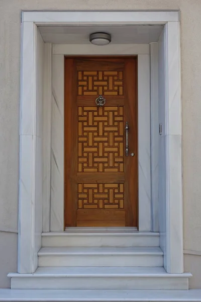 Front Door Old Town House Stock Image