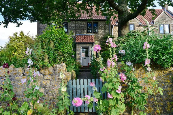 시골에 영국식 코티지 하우스 — 스톡 사진