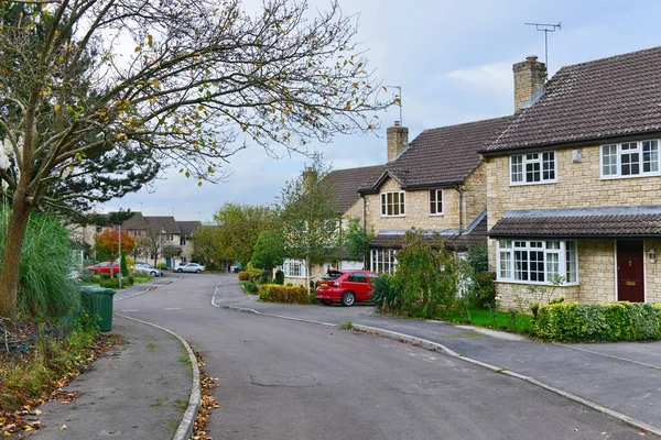 View Houses Street English Residential Estate — Stock Photo, Image