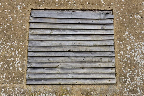 Vue Rapprochée Vieux Panneaux Bois Chêne — Photo