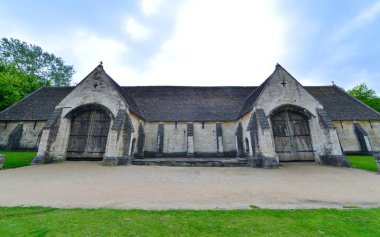 Eski Bir Kulübenin Ahşap Ön Kapısı Dış Görünümü