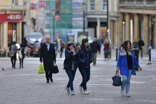 Anlässlich Des Weihnachtsverkaufs Dezember 2014 Bath Großbritannien Besuchen Einkäufer Die — Stockfoto