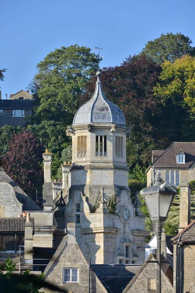View Buildings Beautiful Town Namely Historic Town Bradford Avon Wiltshire — стоковое фото