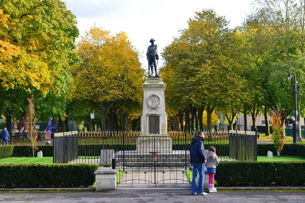 People View War Memorial Public Park October 2015 Trowbridge Experiencing — Zdjęcie stockowe