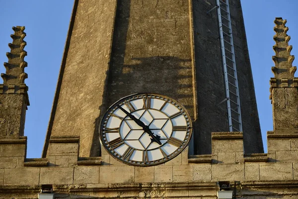 View Old Clock Face Church — Φωτογραφία Αρχείου