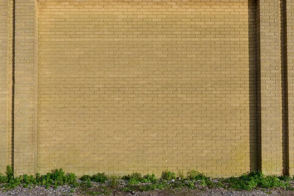 Neue Gebäude Steinmauer Hintergrund — Stockfoto