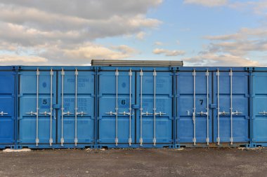 Genel nakliye konteynırlarının görüntüsü