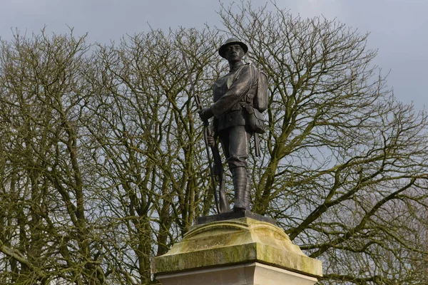 Trowbridge Reino Unido Mar 2016 Vista Memorial Guerra Parque Cidade — Fotografia de Stock