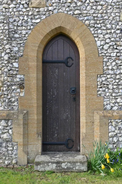 View Wooden Door Old Building — 图库照片