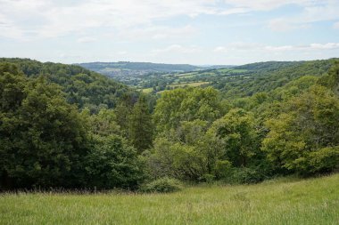 Kırsaldaki açık bir arazinin manzarası