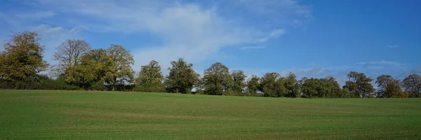 Scenic View Open Field Countryside — Foto de Stock