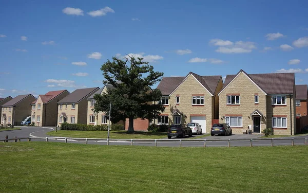 View Houses Green Street English Town — Fotografia de Stock