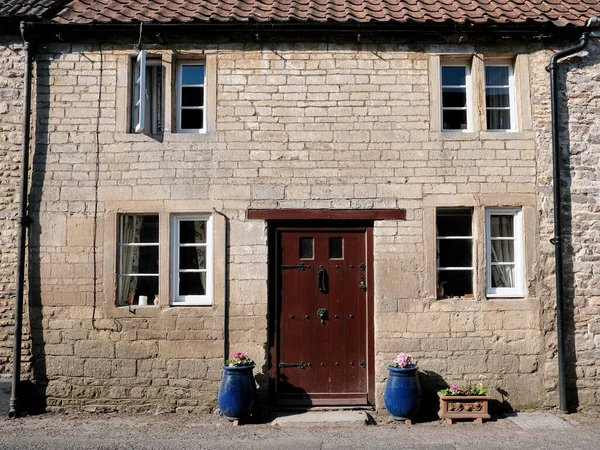 Haustür Eines Schönen Alten Hauses Einer Straße Einer Englischen Stadt — Stockfoto