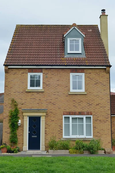 Exterior Garden Beautiful House Street English Town — Foto de Stock