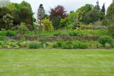 Bath, UK - May 9, 2018: View of park in the city 