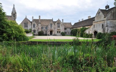 Güzel ortaçağ mimarisinin manzarası