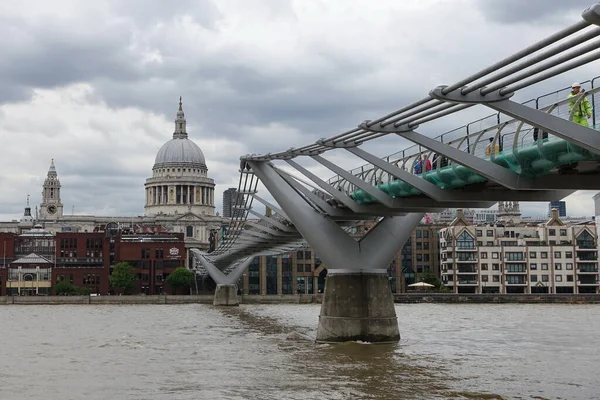 Λονδίνο Ηνωμένο Βασίλειο Περίπου Σεπτέμβριος 2016 Γέφυρα Και Ποταμός Τάμεση — Φωτογραφία Αρχείου