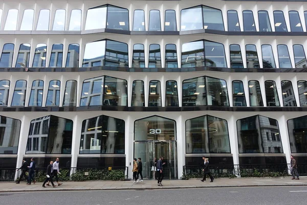 Vista Arquitectura Moderna Ciudadinternational Accounting Standards Board Iasb Cannon Street — Foto de Stock