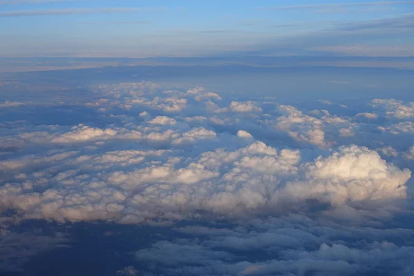 Vista Aérea Céu Nuvens — Fotografia de Stock
