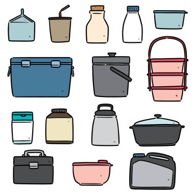 vektör set paketleme