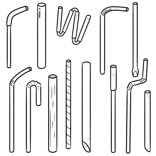 векторный набор соломы