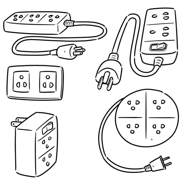 elektrik prizi vektör kümesi