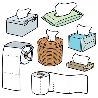 vektör set doku kağıt