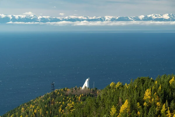Vista Montanha Para Observatório Astrofísico Baikal Listvyanka — Fotografia de Stock
