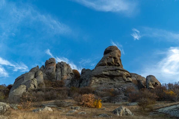 Rock Head Catherine Top South Demerdzhi Mountain — Stock fotografie