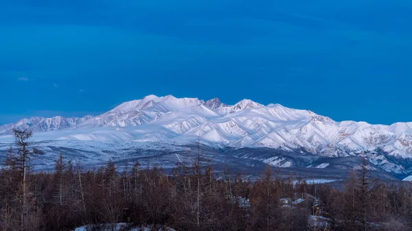 Panorama Chaîne Montagnes Munku Sardyk Dans Les Montagnes Orientales Sayan — Photo