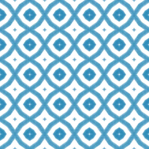 シェブロンストライプのデザイン 青い対称万華鏡の背景 幾何学的なシェブロンストライプパターン 繊維準備ができて珍しいプリント 水着生地 — ストック写真