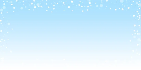 Estrellas Mágicas Fondo Navidad Azar Copos Nieve Voladores Sutiles Estrellas — Archivo Imágenes Vectoriales