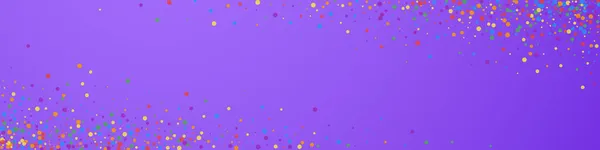 Праздничные Конфетти Звезды Праздника Веселые Конфетти Фиолетовом Фоне Восхитительный Праздничный — стоковый вектор