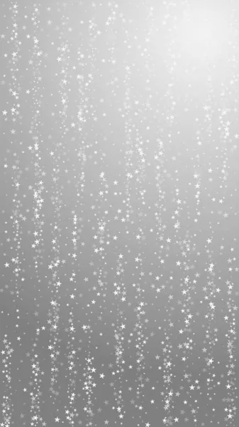 Erstaunliche Sternschnuppen Weihnachten Hintergrund Dezent Fliegende Schneeflocken Und Sterne Auf — Stockvektor