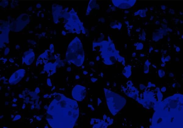 Terrazzo Nowoczesny Abstrakcyjny Szablon Czarno Niebieska Faktura Klasycznej Włoskiej Podłogi — Wektor stockowy
