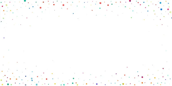 Beyaz Arka Planda Suluboya Konfeti Çekici Gökkuşağı Renkli Noktalar Rengarenk — Stok fotoğraf