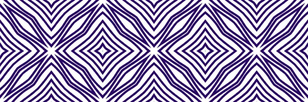縞模様のシームレスな境界線 紫色の対称万華鏡の背景 流行のテクスチャストライプデザイン 背景のための比類のない装飾デザイン要素 — ストック写真