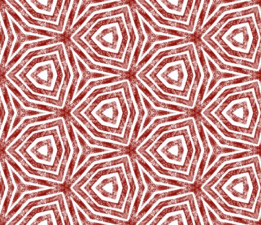 Arabesk el çizimi desen. Şarap kırmızısı simetrik kaleydoskop arka planı. Oriental arabesk el çizimi tasarımı. Tekstil hazır ince baskı, mayo kumaş, duvar kağıdı, ambalaj..