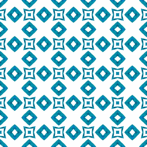 Textilní Hotový Úchvatný Potisk Plavky Tapety Obaly Modré Nádherné Boho — Stock fotografie