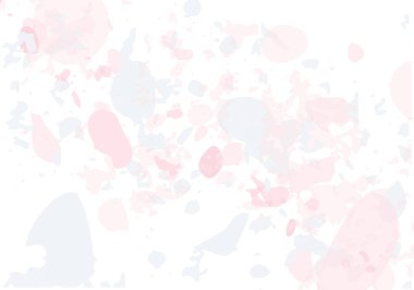 Terrazzo modern soyut şablon. Klasik İtalyan döşemesinin pembe ve gri dokusu. Taşlardan, granitten, kuvarstan, mermerden, betondan yapılmış arka plan. Venedik terrazzo trend vektör arkaplanı