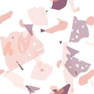 Terrazzo kusursuz desen. İç dekorasyon için minimalist döşeme taşı. Terrazzo pürüzsüz desenli, serin renklerde. Doğal taşlardan, granitten, kuvarstan, mermerden, betondan yapılmış arkaplan. 