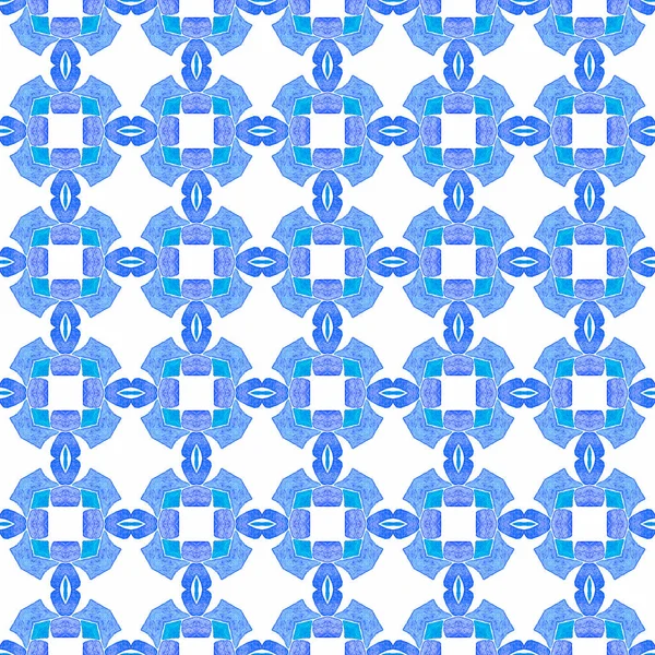 Textil Kész Nagy Nyomtatott Fürdőruha Szövet Tapéta Csomagolás Kék Figyelemre — Stock Fotó