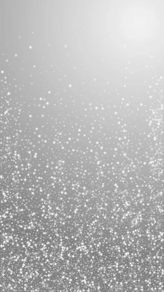 Fantastiska Fallande Stjärnor Jul Bakgrund Subtila Flygande Snöflingor Och Stjärnor — Stock vektor